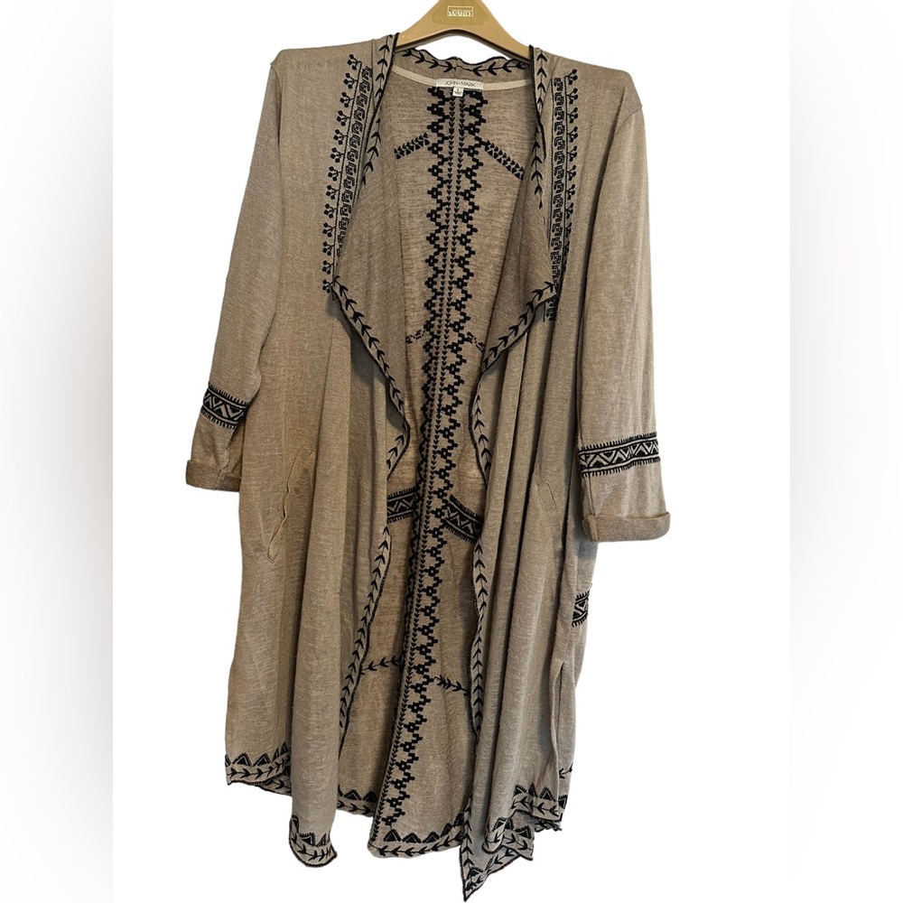 John Mark boho poncho duster large